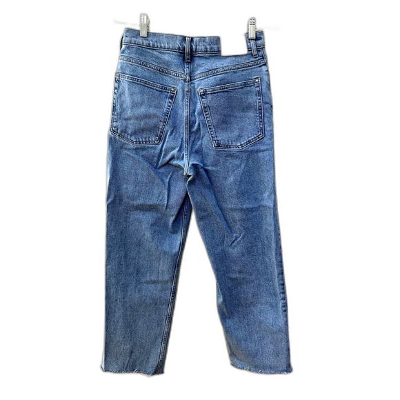 EVERLANE The Way High Jeans, Straight Leg, Women, Washed Blue, Size 26, Zip Fly - Picture 2 of 14